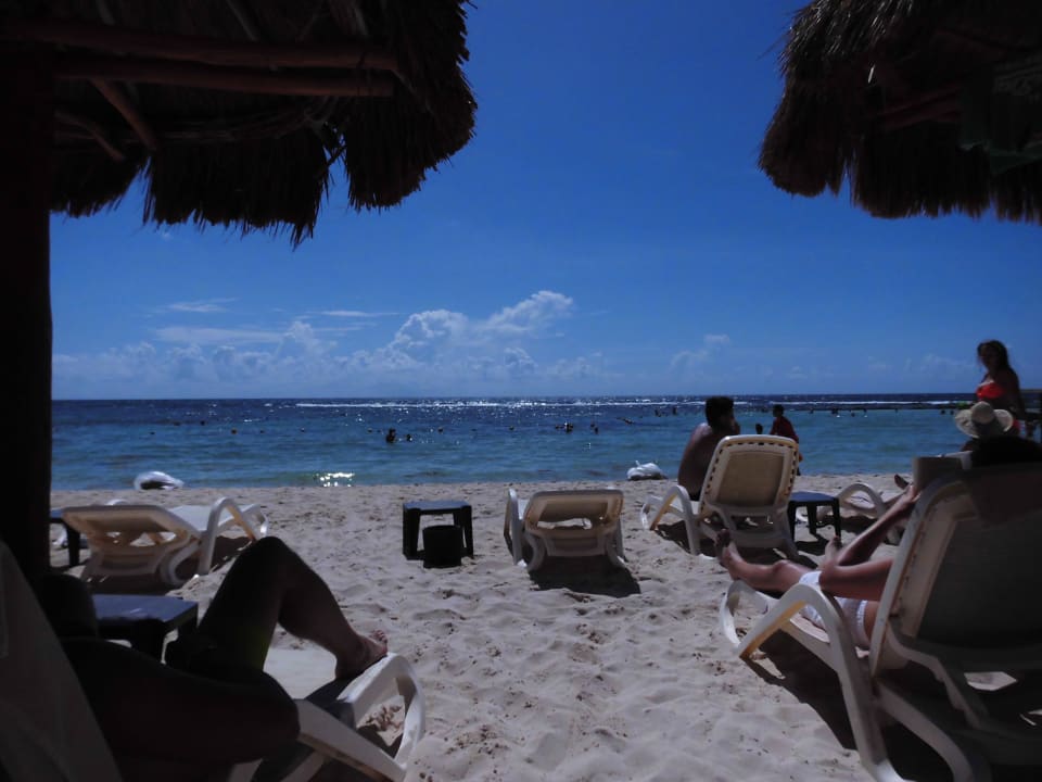 Privatstrand mit Liegen, Bar, Sportmöglichkeiten Bahia Principe Luxury Akumal