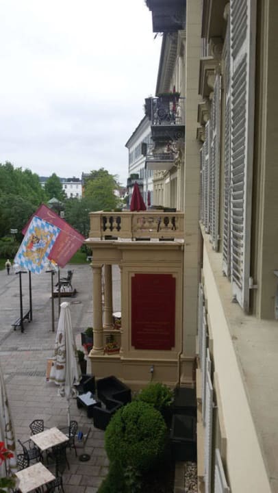 Blick vom Balkon Hotel Kaiserhof Victoria