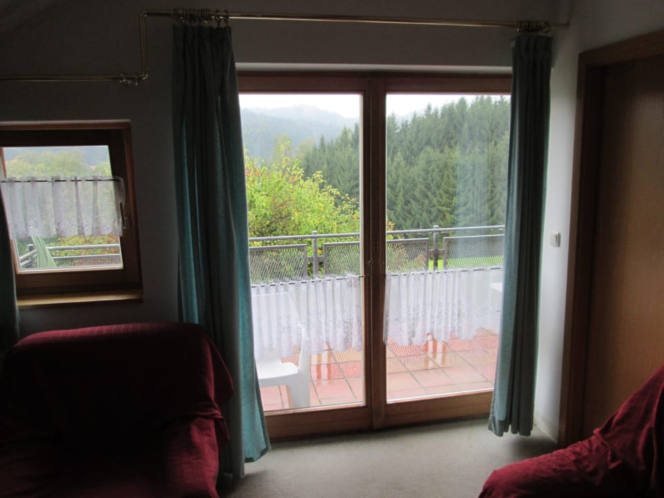 Hire gehts zum Balkon! Hotel Bayerischer Wald