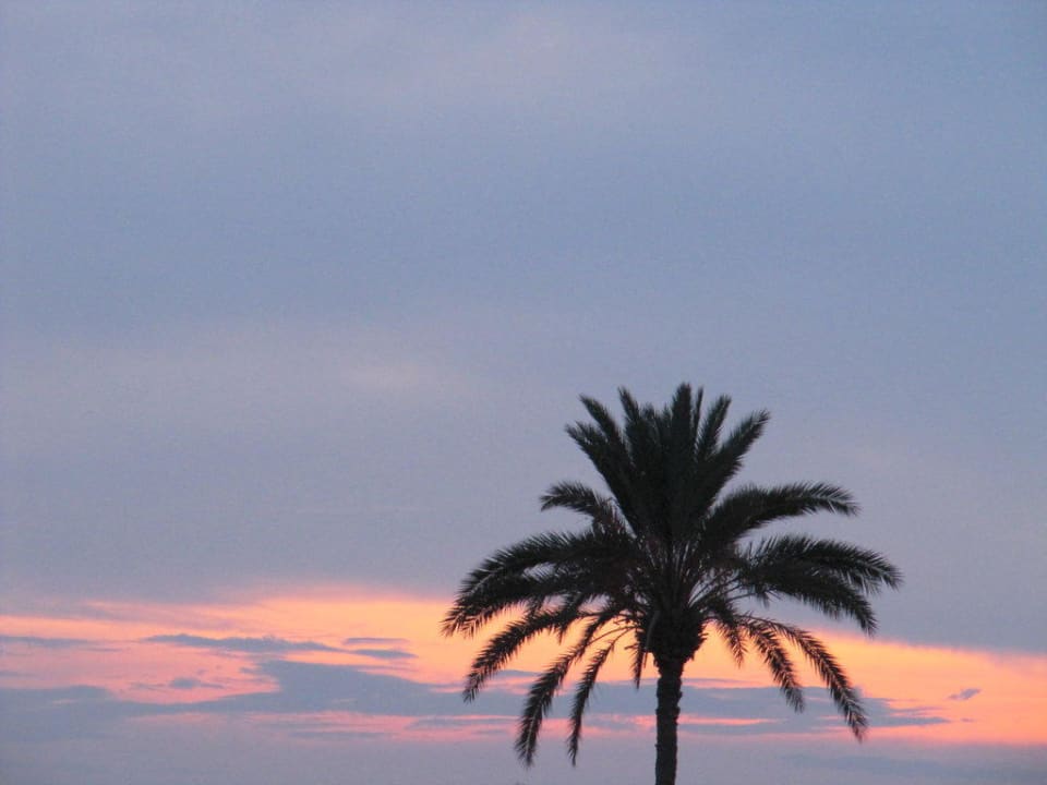Sonnenuntergang vom Balkon aus Villa Fatima