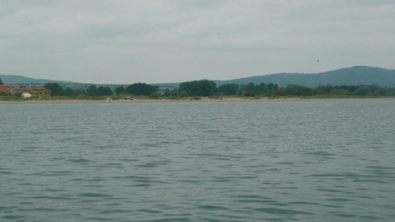Blick vom Meer Blue Orange Beach Resort