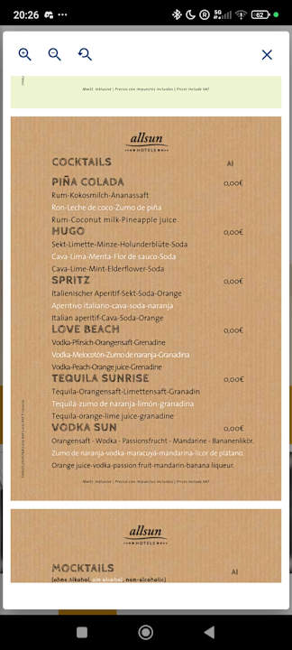 Gastro allsun App.-Hotel Esquinzo Beach