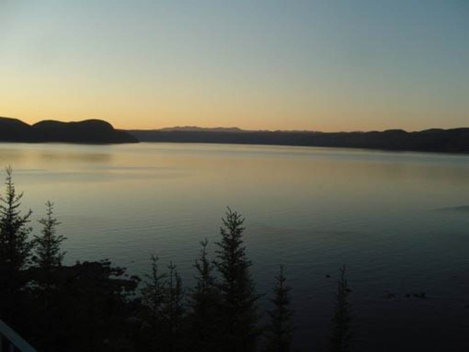 Abendstimmung  Auberge de le Rivière Saguenay