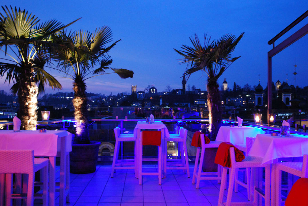 Penthouse Roof Top Bar Hotel Astoria Luzern