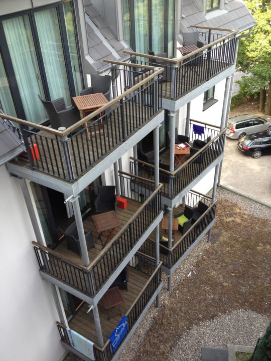 Balkone The Green Rostock Apartment Hotel