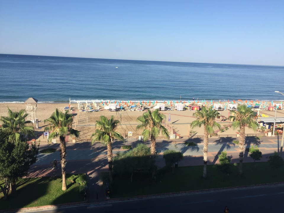 Blick aus dem 3. Stock Kleopatra Life Hotel