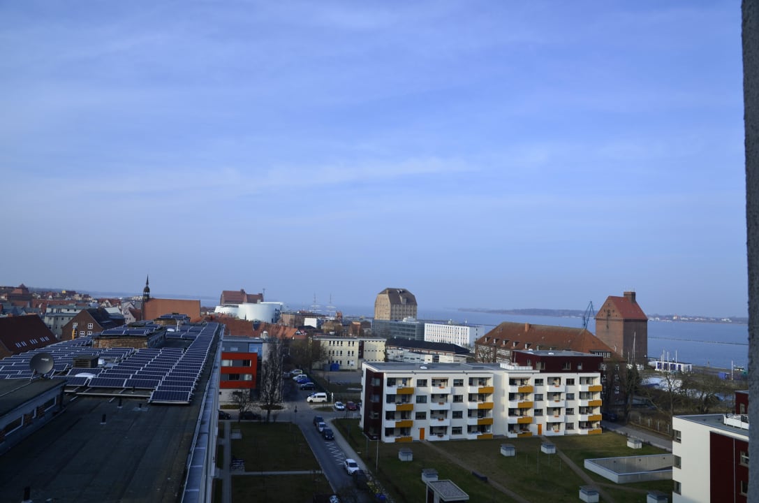 Ausblick aus unserem ZImmer Hotel Baltic Stralsund