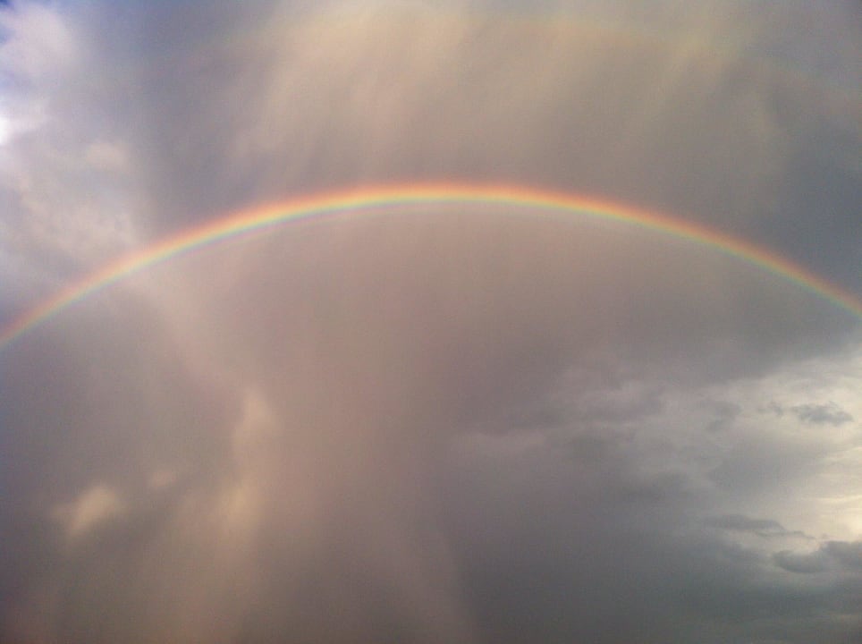 Regenbogen über der Bucht von Adrasan LYKIA lodge | home of happiness