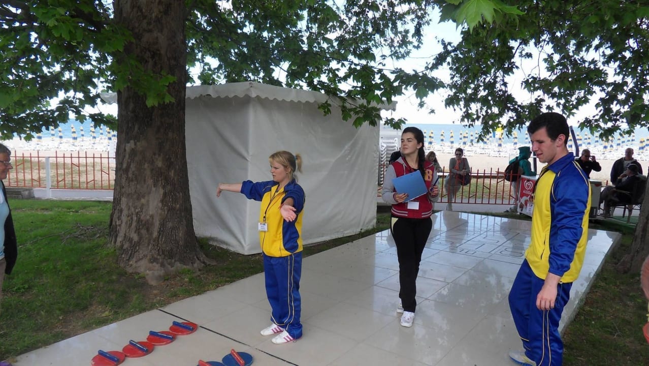 Beim Shuffleboard Kaliakra Beach