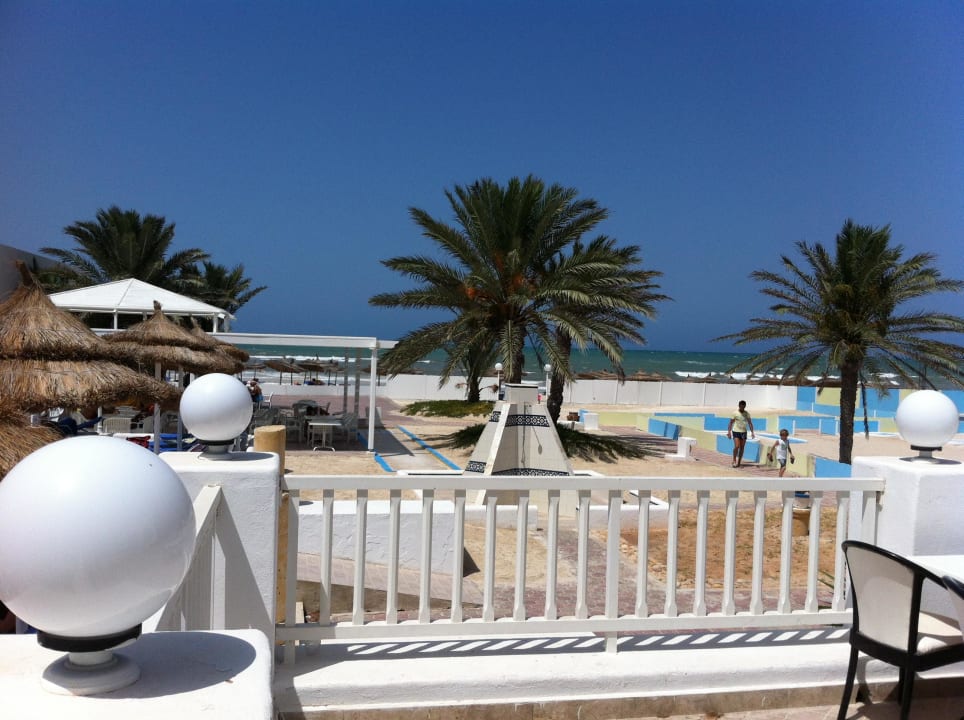 Blick von der Restauant-Terrasse Calimera Yati Beach