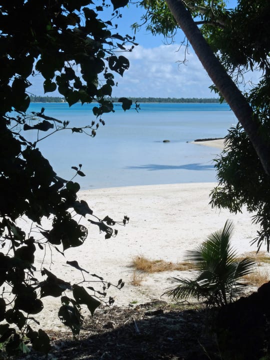 Bei einer Strandwanderung Pension Maupiti Residence