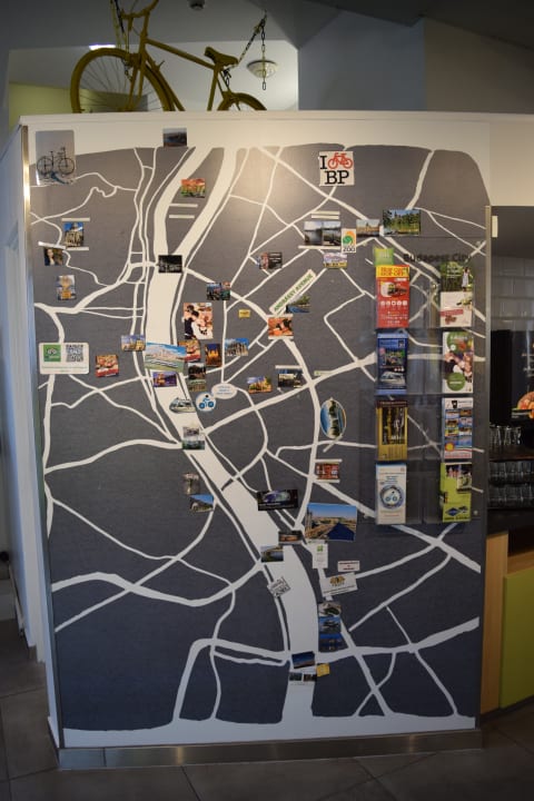 Karte mit Übersicht der Touristen-Attraktionen von Budapest  ibis Styles Budapest City