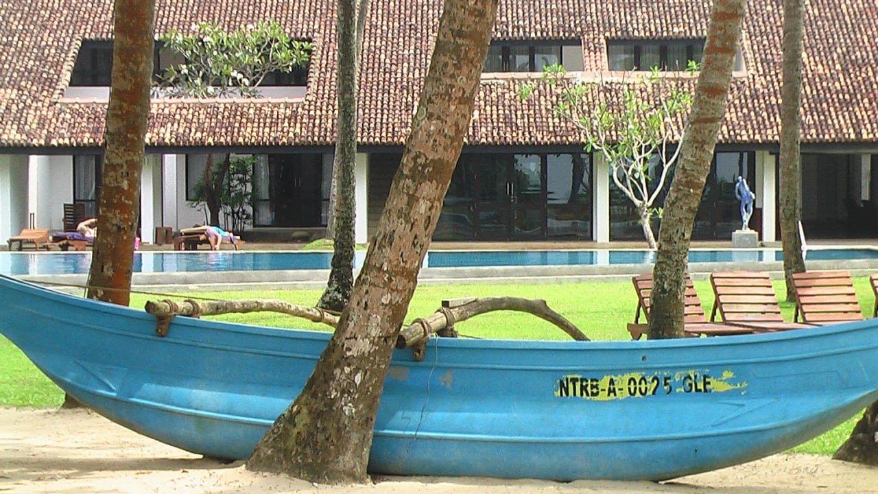 Singhl. Fischerboot Thaala Bentota