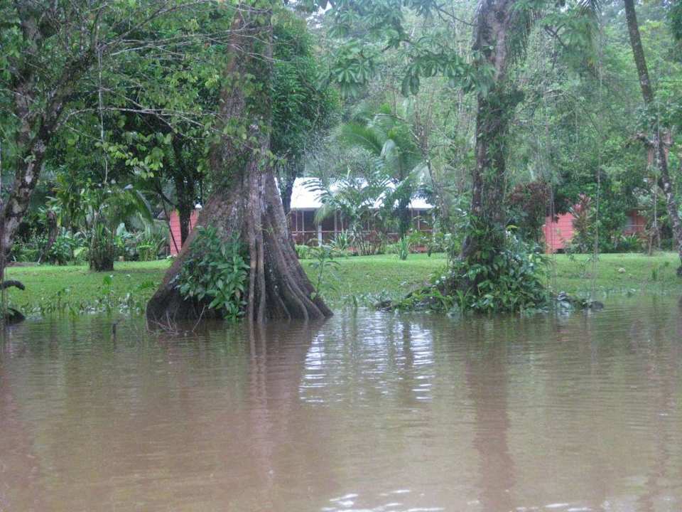 Blick zur Lodge Samoa Hotel Samoa Lodge & Resort