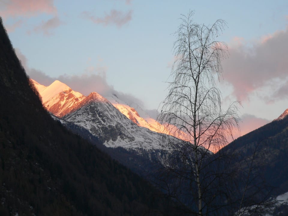 Sonnenaufgang Blick vom Haus Ferienhaus Bergsee