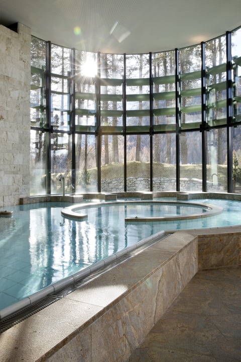 Pool Grand Hotel Kronenhof Pontresina