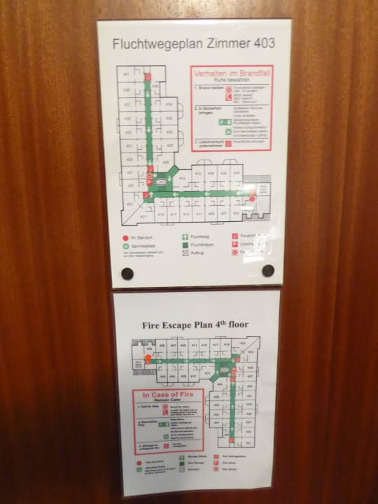 Fluchtwegeplan - 403 B&B HOTEL Mannheim-City