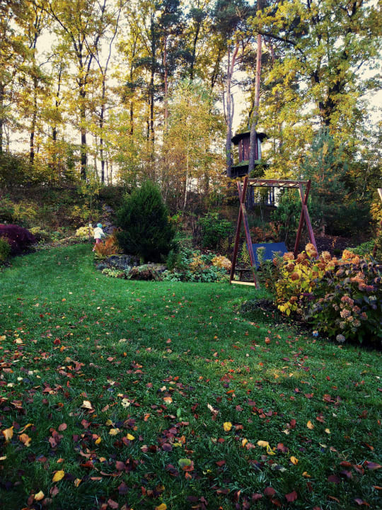 Gartenanlage Spirit & SPA Hotel Birkenhof am Elfenhain