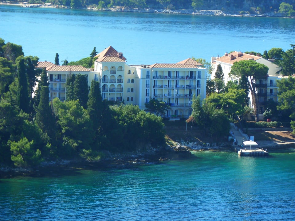Hotel von Rovinj aus fotografiert Maistra Select Island Hotel Katarina