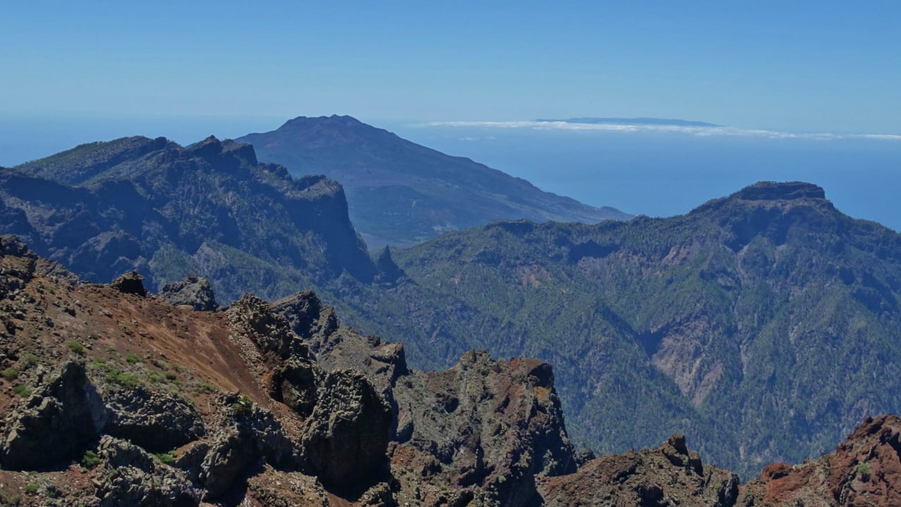 Blick in die Caldera de Taburiente Casa El Somadero