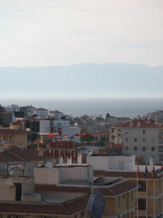 Blick vom Balkon Hotel Calis