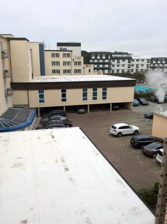 Aussicht Zimmer "Land"seite Strandhotel Georgshöhe
