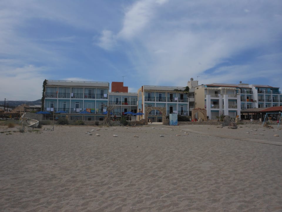 Blick vom Strand Golden Beach Rethymnon