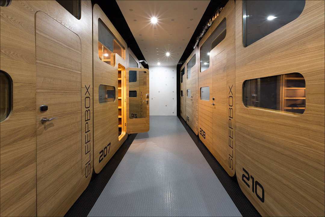 2 Level, Double Sleepboxes Hotel Sleepbox