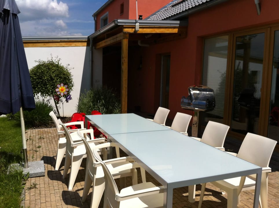 Terrace with barbecue Buxusson Resort