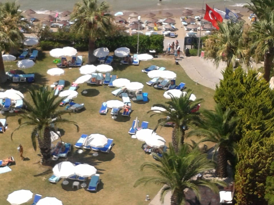 Gartenanlage von oben Hotel Ephesia