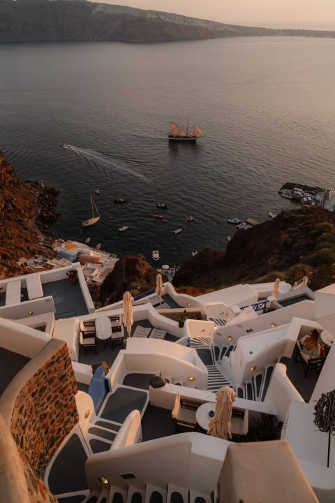 Ausblick Esperas Santorini Hotel