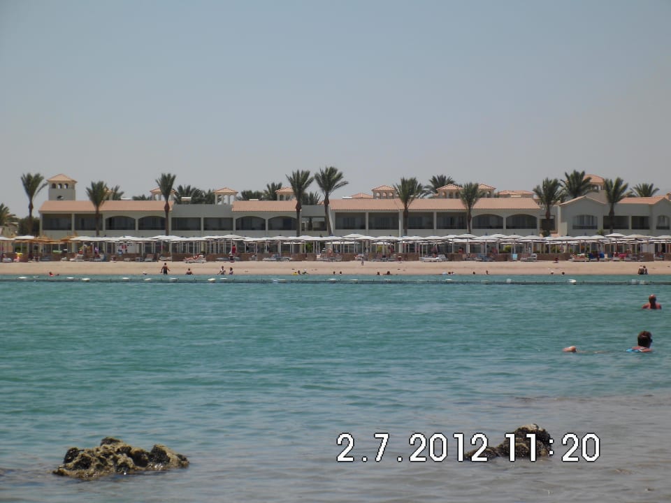 Blick von Sandbank Pickalbatros Dana Beach Resort - Hurghada