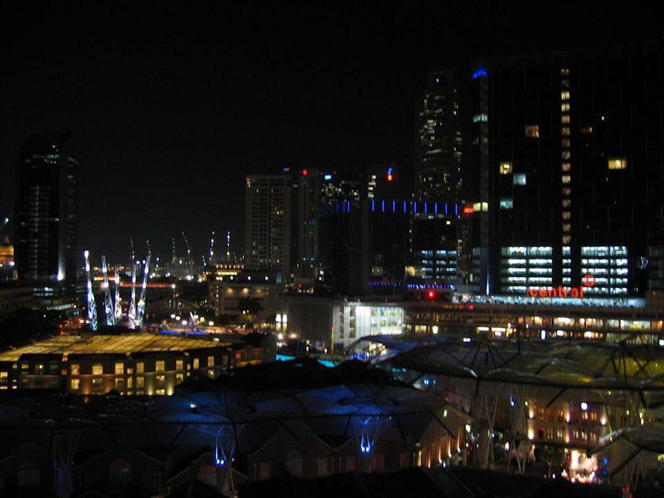 Blick aus dem Zimmer auf Clarke Quay Hotel Novotel Clarke Quay