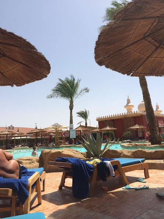 Widok z leżaka Pickalbatros Alf Leila Wa Leila Resort - Neverland Hurghada