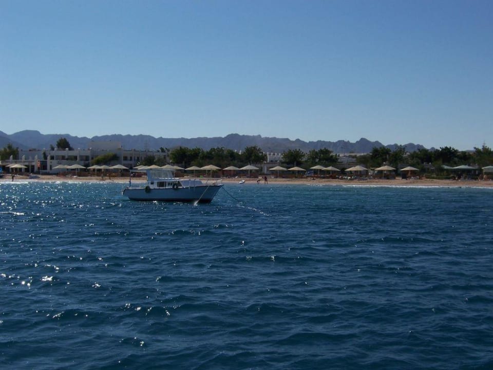Blick auf das Hotel vom Meer Menaville Safaga