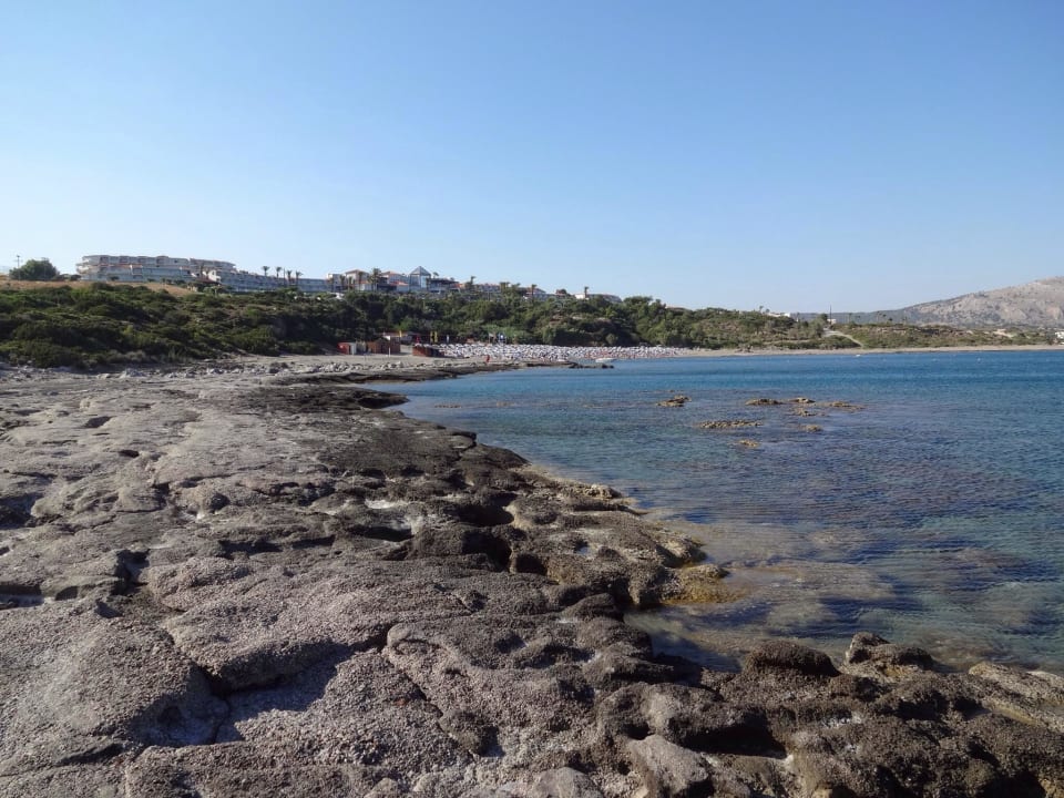 Strand und Hotel Ansicht Rodos Princess Beach Hotel & Spa