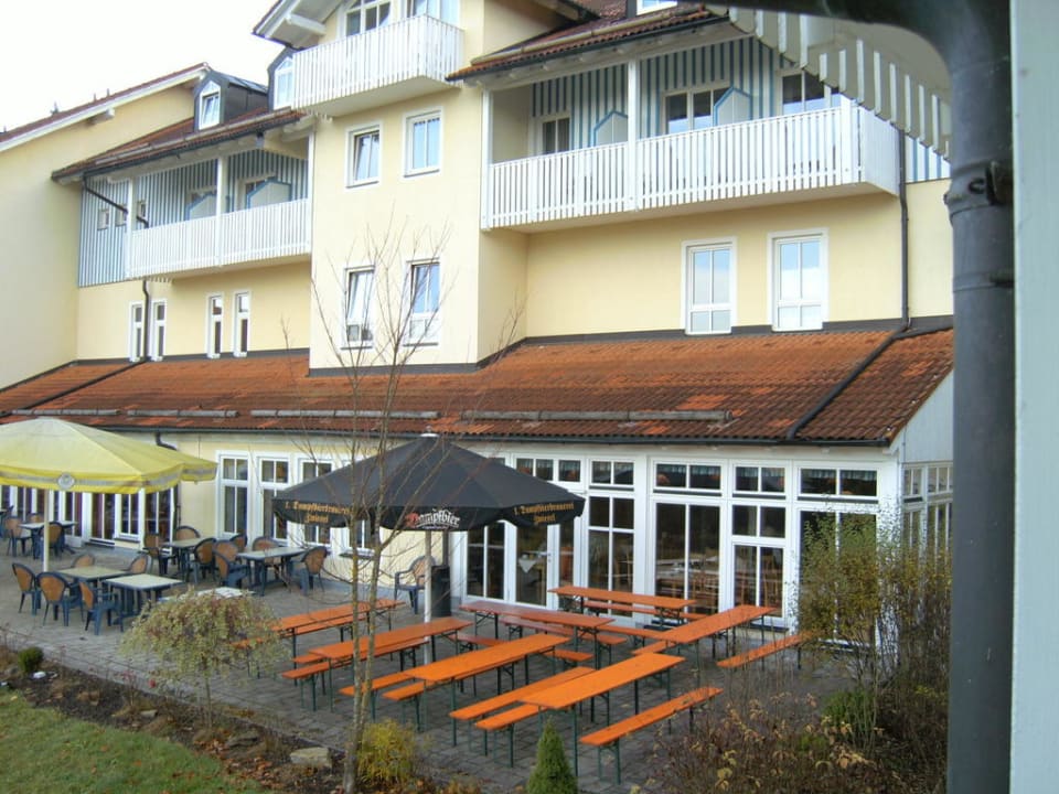 Blick vom Zimmer Hotel Ahornhof