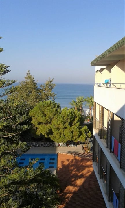 Blick aus Meer aus Zimmer 1320 Trendy Side Beach Hotel - Adults only