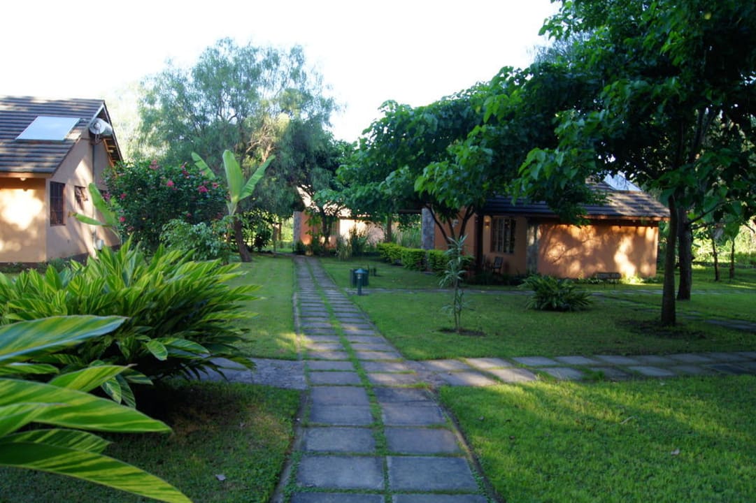 Blick zum Restaurant Arumeru River Lodge