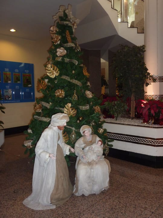 Weihnacht vor dem Restaurant Hotel Riu Palace Jandia