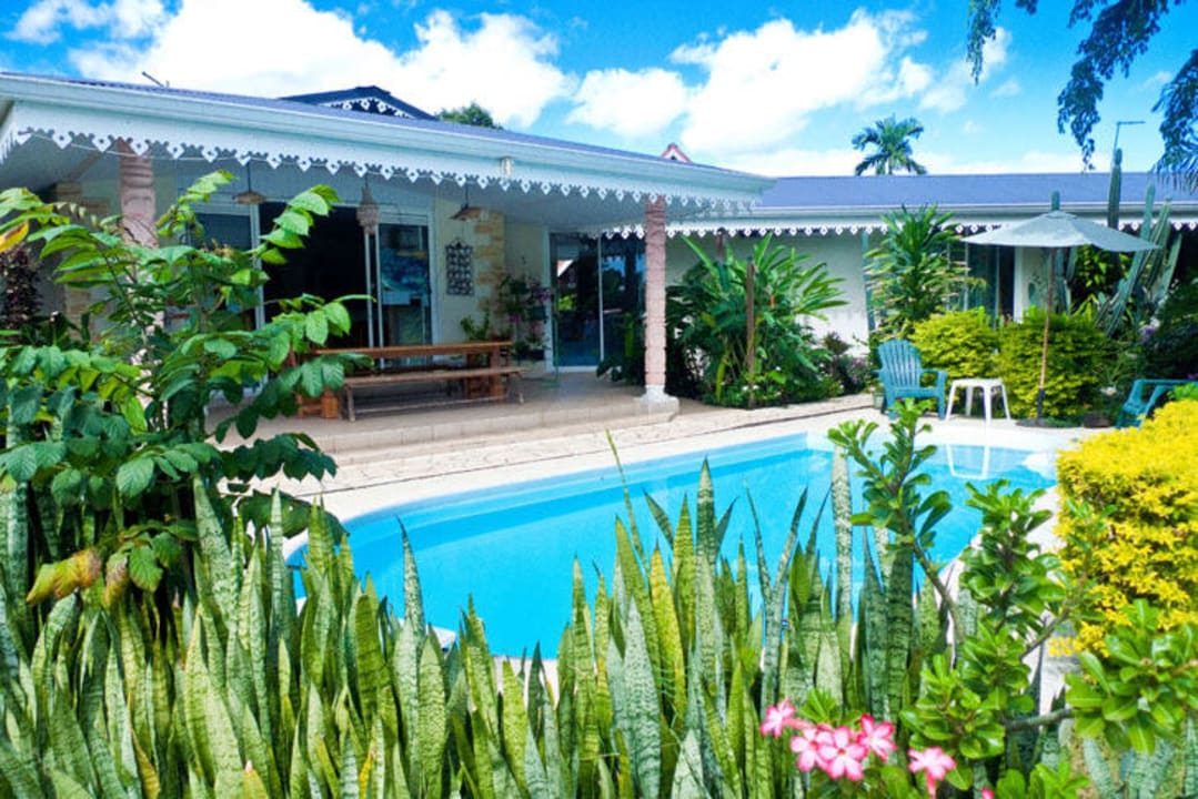 Vue de la pension  Le Relais Fenua