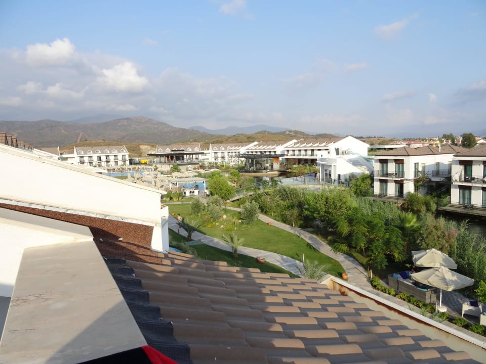 Blick Richtung Pool Jiva Beach Resort