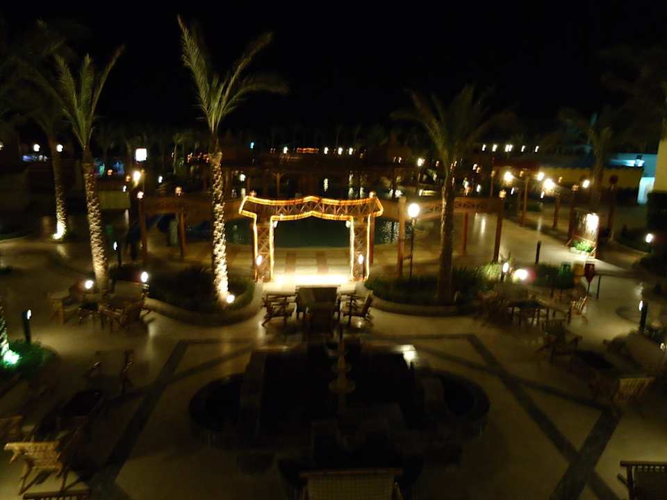 Hotel at night Riviera Aqua Park Resort