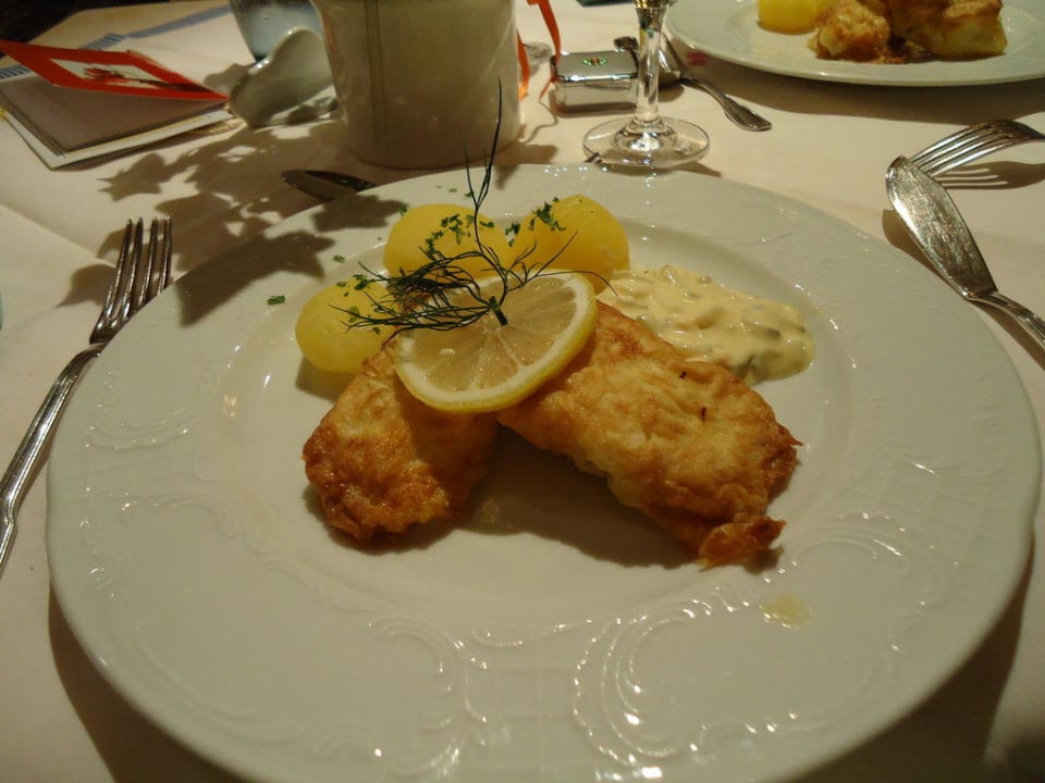 Hauptgericht Goldbarschfilet Hotel Sonne