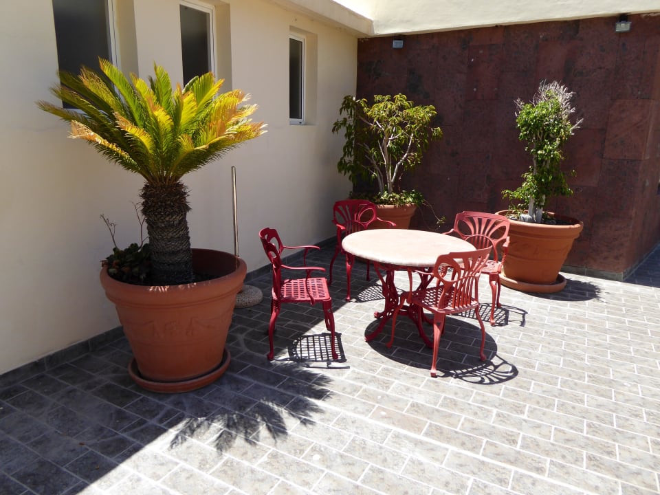 Außenbereich der Bar Hotel Gran Rey