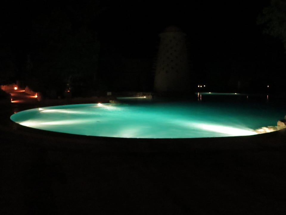 Pool bei Nacht Grand Makadi