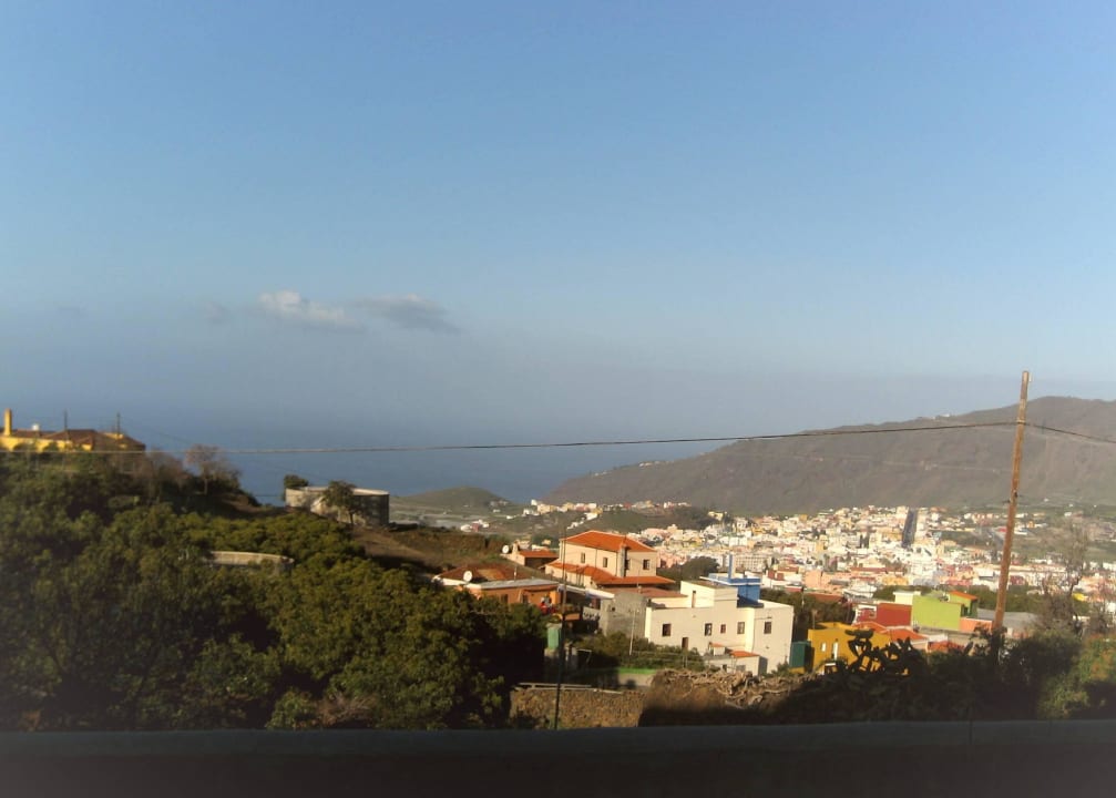 Blick von Terrasse über Los Llanos Hotel Casa Sombrero Pico