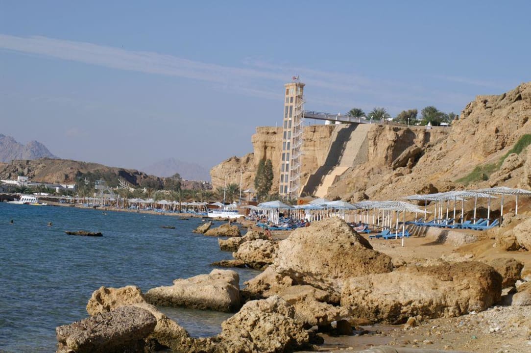 Strandabschnitt linke Seite Albatros Sharm Resort