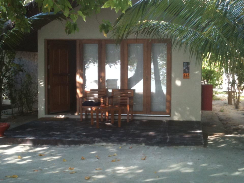 Unser Bungi 180 vom Strand aus Adaaran Select Hudhuran Fushi - Premium All Inclusive