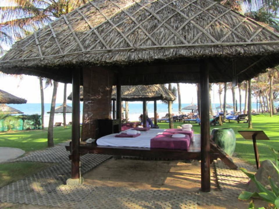Outdoor Massage Near Pool Pandanus Resort